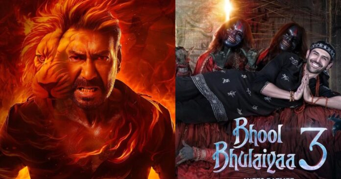 Singham Again VS Bhool Bhulaiyaa 3 Day 1 Advance Booking At Box Office